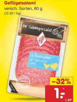 Netto Marken-Discount Geflügelsalami Angebot