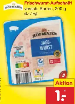 Netto Marken-Discount Hofmaier frischwurst-aufschnitt Angebot
