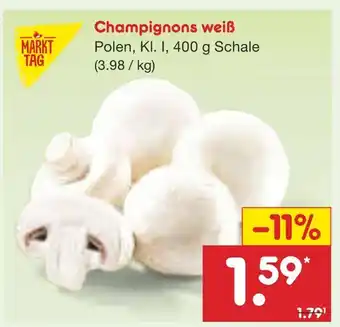 Netto Marken-Discount Markttag champignons weiß Angebot