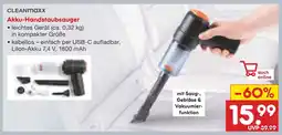 Netto Marken-Discount Cleanmaxx akku-handstaubsauger Angebot
