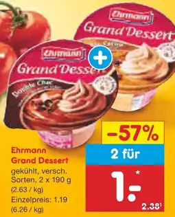 Netto Marken-Discount Ehrmann grand dessert Angebot