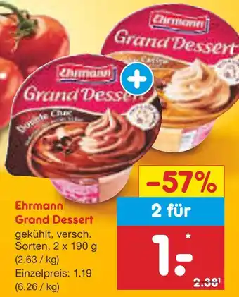 Netto Marken-Discount Ehrmann grand dessert Angebot