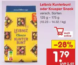 Netto Marken-Discount Leibniz kunterbunt oder knusper snack Angebot