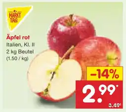 Netto Marken-Discount Äpfel rot Angebot