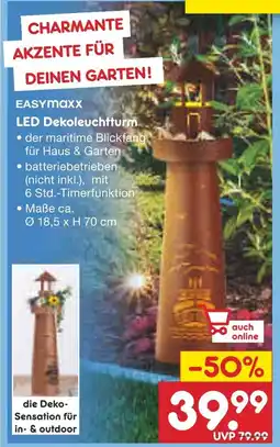 Netto Marken-Discount Easymaxx led dekoleuchtturm Angebot