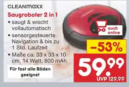 Netto Marken-Discount Cleanmaxx saugroboter 2 in 1 Angebot