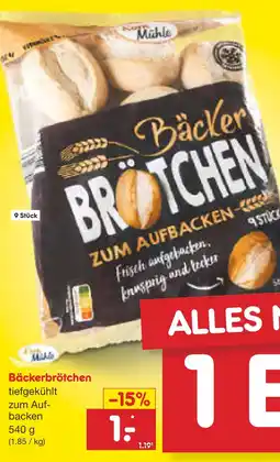 Netto Marken-Discount Bäckerbrötchen Angebot