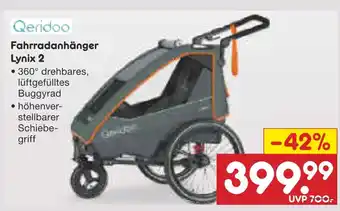 Netto Marken-Discount Qeridoo fahrradanhänger lynx 2 Angebot