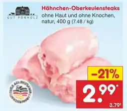 Netto Marken-Discount Gut ponholz hähnchen-oberkeulensteaks Angebot