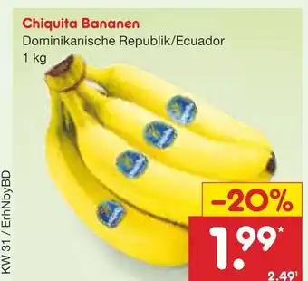 Netto Marken-Discount Chiquita bananen Angebot