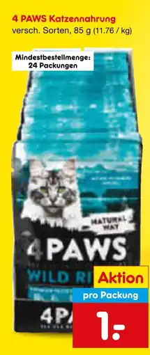 Netto Marken-Discount 4 paws katzennahrung Angebot