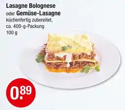 V Markt Lasagne bolognese Angebot