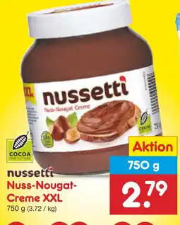 Netto Marken-Discount Nussetti nuss-nougat-creme xxl Angebot