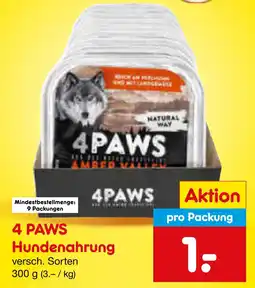 Netto Marken-Discount 4 paws hundenahrung Angebot