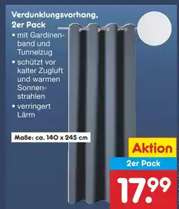 Netto Marken-Discount Verdunklungsvorhang, 2er pack Angebot