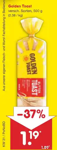 Netto Marken-Discount Golden toast Angebot