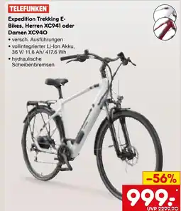 Netto Marken-Discount Telefunken expedition trekking ebikes, herren xc941 oder damen xc940 Angebot