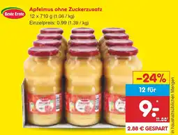 Netto Marken-Discount Beste ernte apfelmus ohne zuckerzusatz Angebot