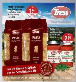 V Markt Tress pasta tradizionale aus hartweizen Angebot