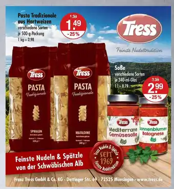 V Markt Tress pasta tradizionale aus hartweizen Angebot