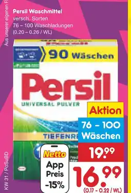 Netto Marken-Discount Persil waschmittel Angebot