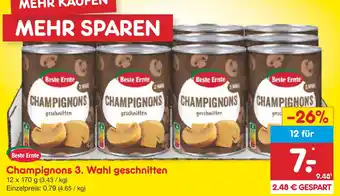 Netto Marken-Discount Beste ernte champignons 3. wahl geschnitten Angebot