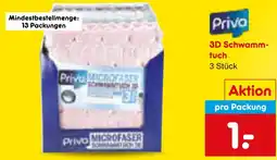 Netto Marken-Discount Priva 3d schwammtuch Angebot