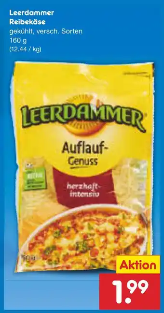 Netto Marken-Discount Leerdammer reibekäse Angebot