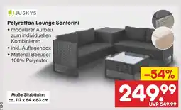 Netto Marken-Discount Juskys polyrattan lounge santorini Angebot