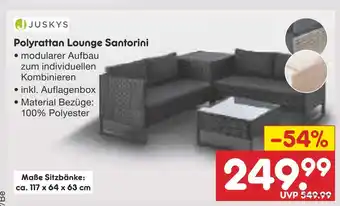 Netto Marken-Discount Juskys polyrattan lounge santorini Angebot
