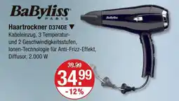 V Markt Babyliss haartrockner d374de Angebot
