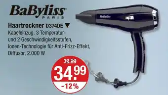 V Markt Babyliss haartrockner d374de Angebot