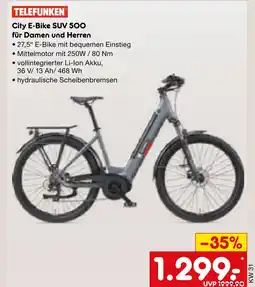 Netto Marken-Discount Telefunken city e-bike suv 500 Angebot