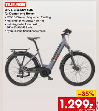 Netto Marken-Discount Telefunken city e-bike suv 500 Angebot