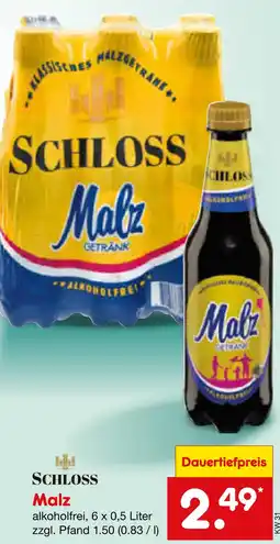 Netto Marken-Discount Schloss malz alkoholfrei Angebot