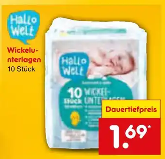 Netto Marken-Discount Hallo welt wickelunterlagen Angebot