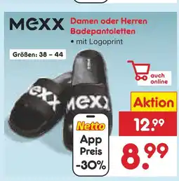 Netto Marken-Discount Mexx damen oder herren badepantoletten Angebot