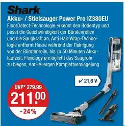 V Markt Shark akku- / stielsauger power pro iz380eu Angebot