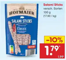Netto Marken-Discount Hofmaier salami sticks Angebot