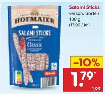 Netto Marken-Discount Hofmaier salami sticks Angebot