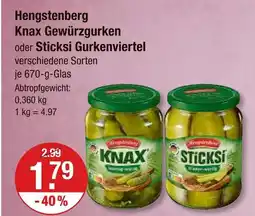 V Markt Hengstenberg knax gewürzgurken Angebot
