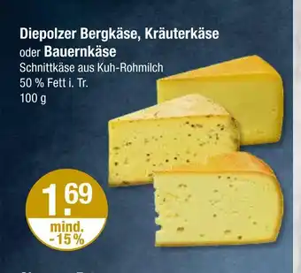 V Markt Diepolzer bergkäse Angebot