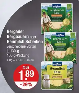 V Markt Bergader bergbauern käse Angebot