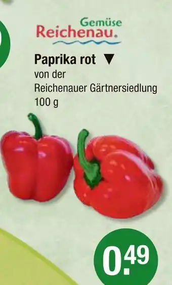 V Markt Gemüse reichenau paprika rot Angebot