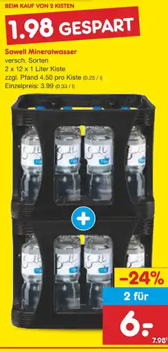 Netto Marken-Discount Sawell mineralwasser Angebot