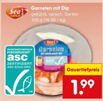 Netto Marken-Discount Sea gold garnelen mit dip Angebot