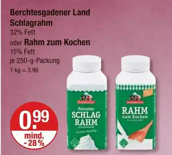 V Markt Berchtesgadener land schlagrahm Angebot