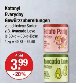 V Markt Kotanyi potato party Angebot