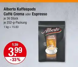 V Markt Alberto caffé crema Angebot