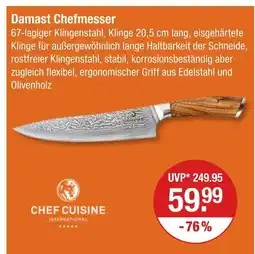 V Markt Chef cuisine damast chefmesser Angebot